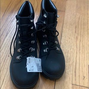 Last chance! Black lace up boot